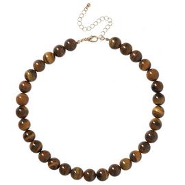 Liars & Lovers Tigers Eye Brown Beaded Necklace