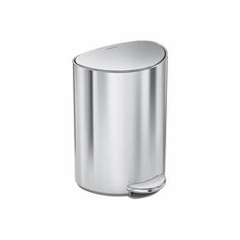 Simplehuman 6L Semi-Round Bathroom Pedal Bin-Stainless Steel