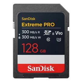 SanDisk Extreme Pro 300MBs SDXC Memory Card - 128GB