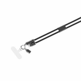 QDOS PowerLoop 1.2m USB-C Cable/Lanyard - Black