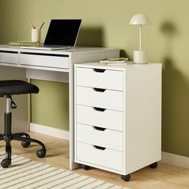 Argos Home 5 Drawers Filing Cabinet - White