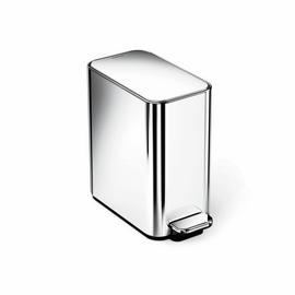 Simplehuman 5L Slim Bathroom Pedal Bin - Silver