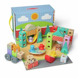 Melissa & Doug Blockables Town Play Set