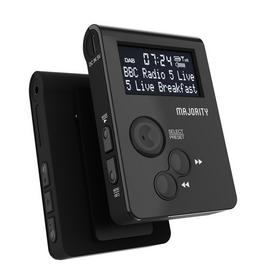 Majority Petersfield Go Portable DAB+/FM Pocket Radio -Black
