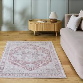 Habitat Vintage Effect Red Flatweave Rug - 160x230cm