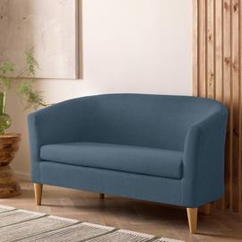 Argos Home Tub Fabric 2 Seater Sofa - Navy