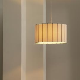 Habitat Stripe Printed Natural Easy Fit Lampshade - 45cm