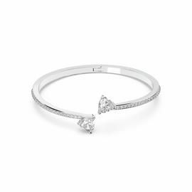 Swarovski Rhodium Plated Crystal Mesmera Hinged Bangle