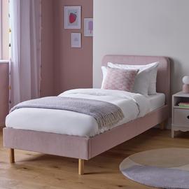 Habitat Kids Arden Single Upholstered Bed Frame - Pink