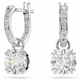Swarovski Rhodium Plated Crystal Stilla Drop Earrings