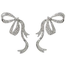 Liars & Lovers Rhinestone Bow Stud Earrings