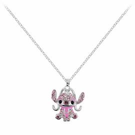 Disney Angel Crystal Charm Pendant Necklace