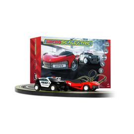 Micro Scalextric Police Pursuit Car Race Track Set