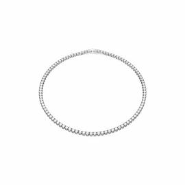 Swarovski Rhodium Plated Matrix Tennis Necklace