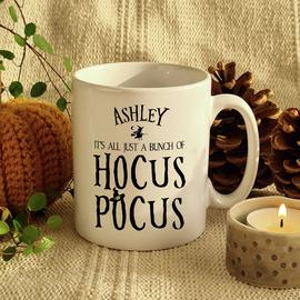 Personalised Halloween Hocus Pocus Mug - White