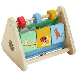 Fisher-Price Wooden Activity Triangle Fine Motor Toy