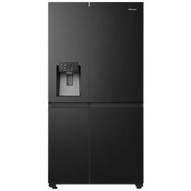 Hisense PureFlat RS818N4TFC American Fridge Freezer - Black