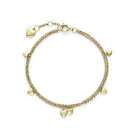 Olivia Burton Yellow Gold Mini Heart Bracelet