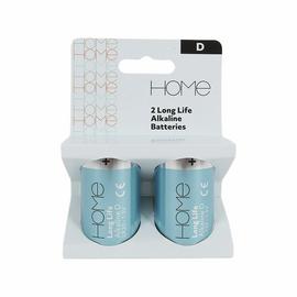 Argos Home D-Alkaline Batteries - Pack of 2