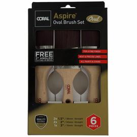 Coral Aspire Oval Paint 6 Pieces Brush Set