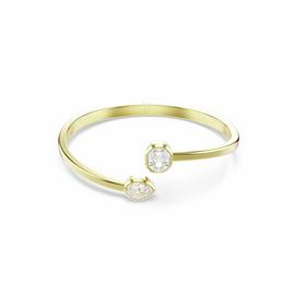 Swarovski Gold Tone Plated Imber Hinged Bangle