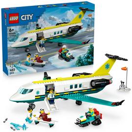 LEGO City Emergency Air Ambulance Airplane Toy Playset 60465