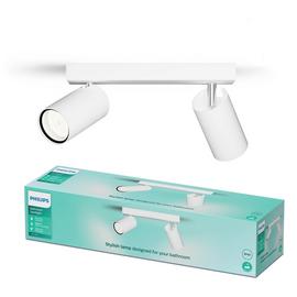 Philips Idris Metal 2 Light Spotlight - White