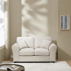 Argos Home Harry Fabric 2 Seater Sofa - Natural