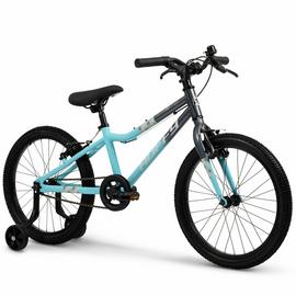 Huffy 20 inch Wheel Size Kids Beginner Bike - Blue & Grey