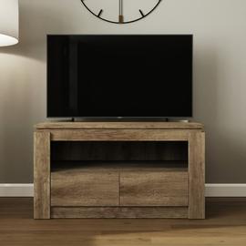GFW Canyon 2 Drawer TV Unit - Natural
