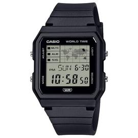 Casio Grey Dial Digital Display Black Strap Watch