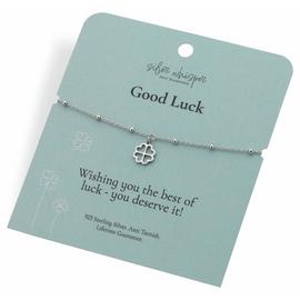 Hot Diamonds Sterling Silver Good Luck Clover Charm Bracelet