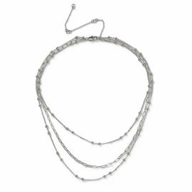 Liars & Lovers Silver Plated Multilayer Pendant Necklace