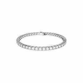 Swarovski Rhodium Plated Crystal Matrix Tennis Bracelet