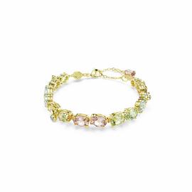 Swarovski Gold Tone Plated Crystal Gema Tennis Bracelet