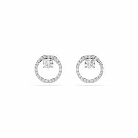 Swarovski Rhodium Plated Crystal Constella Stud Earrings