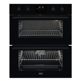 AEG DUB535060B Built Under Double Electric Oven - Black
