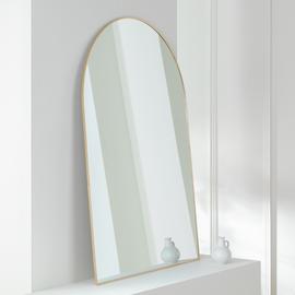 Habitat Gold Arch Wall Mirror - 100x70cm