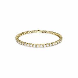 Swarovski Gold Tone Plated Matrix Tennis Bracelet