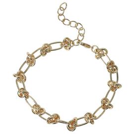 Liars & Lovers Gold Tone Stainless Steel Knot Bracelet