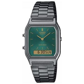 Casio Classic Dual Display Green Dial Bracelet Watch