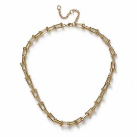 Freedom Gold Ball Link Chain Necklace
