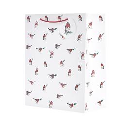 Argos Home Pack of 3 Robin Printed Large Gift Bags