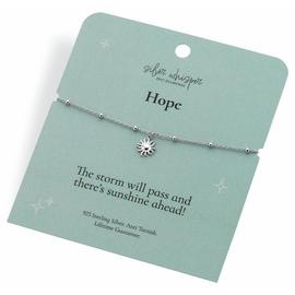 Hot Diamonds Sterling Silver Hope Sun Charm Bracelet
