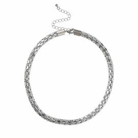 Liars & Lovers Silver Tone Jelly Rhinestone Collar Necklace