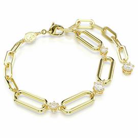 Swarovski Gold Tone Plated Crystal Constella Chain Bracelet