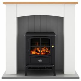 Dimplex Oakmead 2KW Optiflame Electric Fire Suite - Black