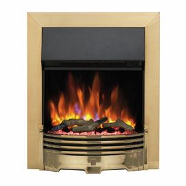 Dimplex Helmsdale 2KW Optiflame Electric Inset Fire - Brass