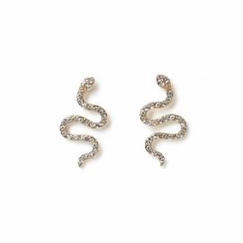 Freedom Gold Mini Snake Drop Earrings