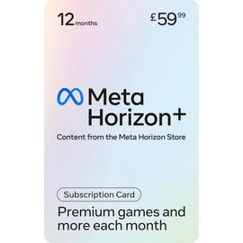 Meta Horizon + 12 Months Subscription 59.99 GBP Gift Card